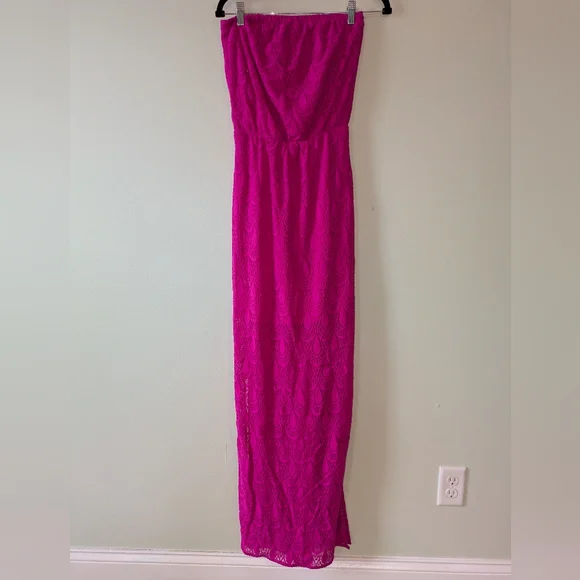 Lilly Pulitzer Vibrant Pink Strapless Dress - Picture 1 of 4
